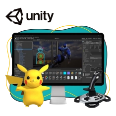Мир игр на Unity 2D на популярном движке + AI-помощники - КИБЕРшкола программирования для детей, компьютерные курсы для школьников, начинающих и подростков - KIBERone г. Таганский