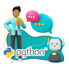 Умный чат-бот на Python - КИБЕРшкола программирования для детей, компьютерные курсы для школьников, начинающих и подростков - KIBERone г. Таганский