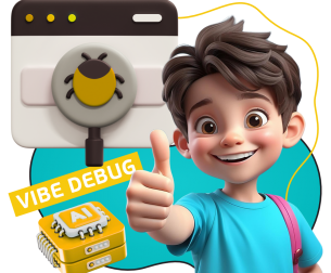 Тестирование & Vibe Debug. Охотники за багами - КИБЕРшкола программирования для детей, компьютерные курсы для школьников, начинающих и подростков - KIBERone г. Таганский