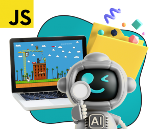 Язык программирования JavaScript + AI. Проектное обучение + геймификация + AI-помощники - КИБЕРшкола программирования для детей, компьютерные курсы для школьников, начинающих и подростков - KIBERone г. Таганский
